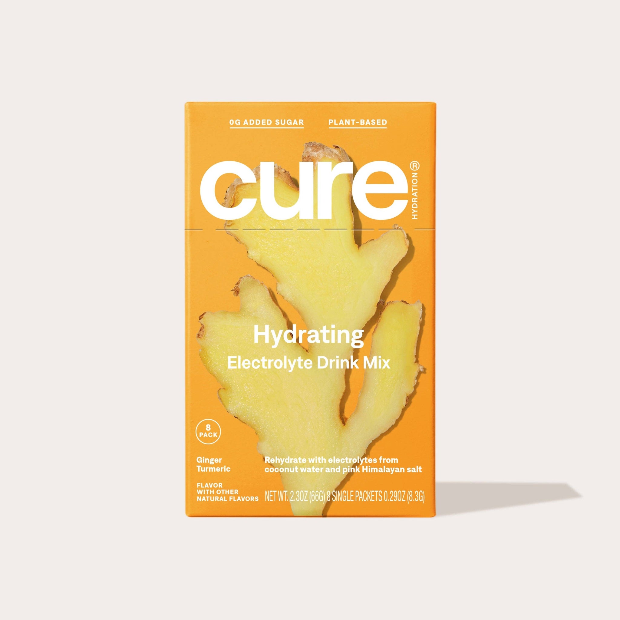 Cure Hydration - Hydrating Electrolyte Drink Mix - Ginger Turmeric