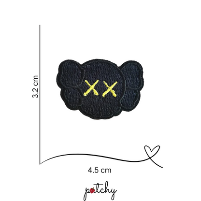 KAWS Embroidered Iron-On Patch