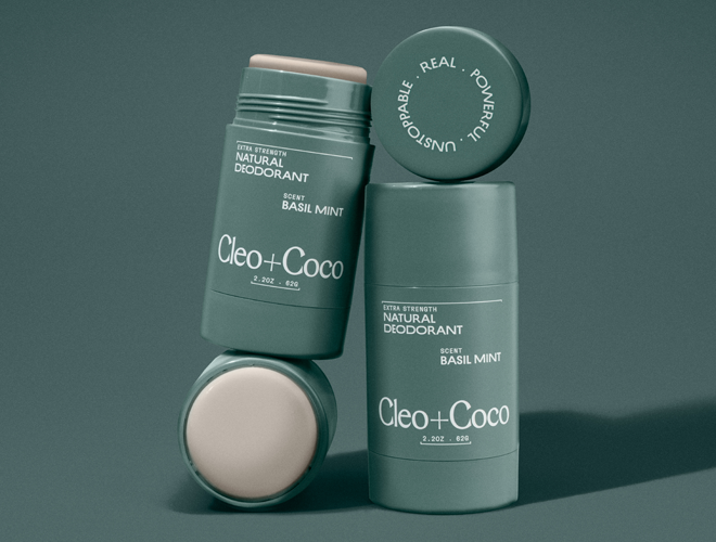 Cleo+Coco - Extra Strength Deodorant - Basil Mint