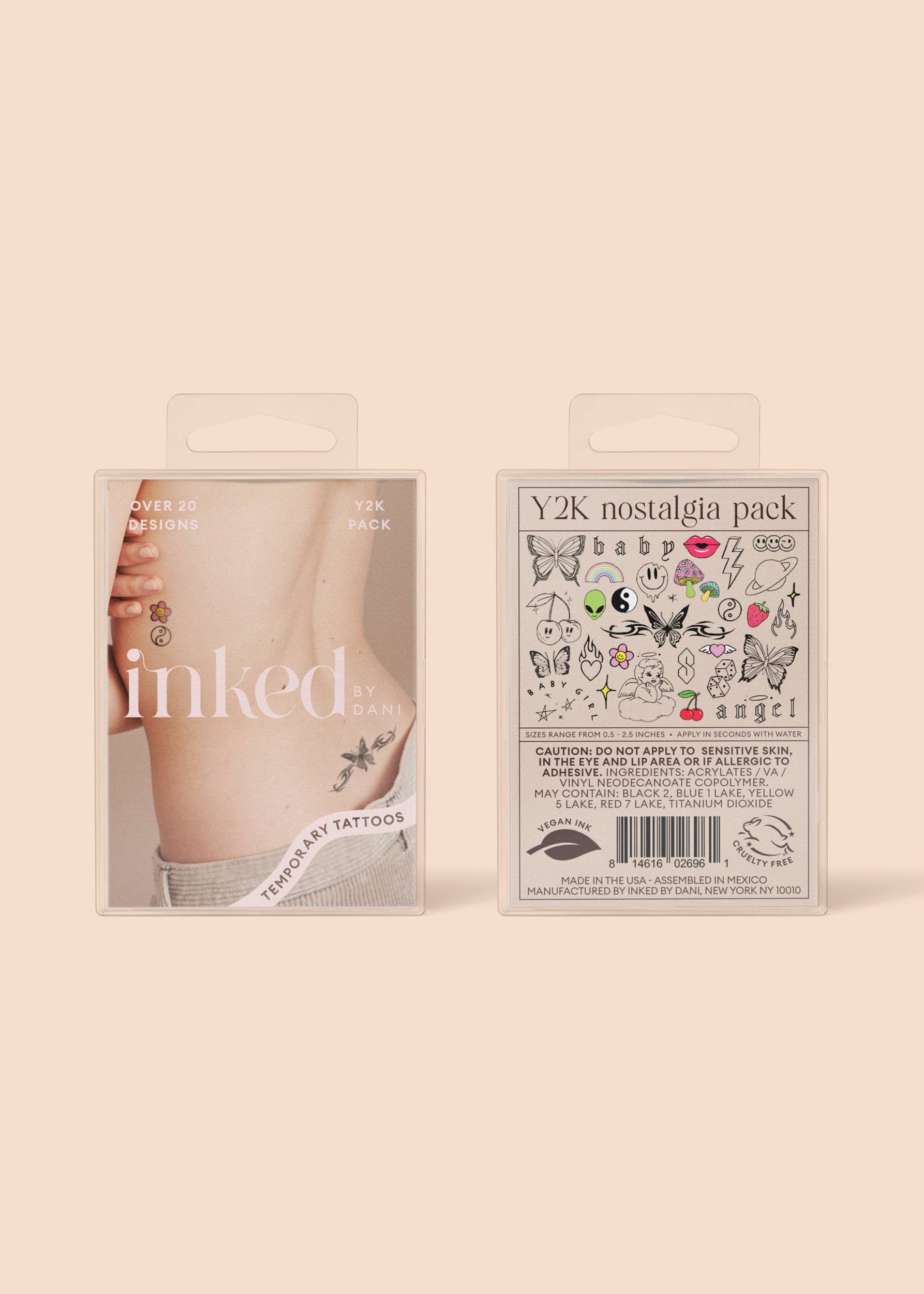 INKED by Dani - Y2K Nostalgia Temporary Tattoo Pack