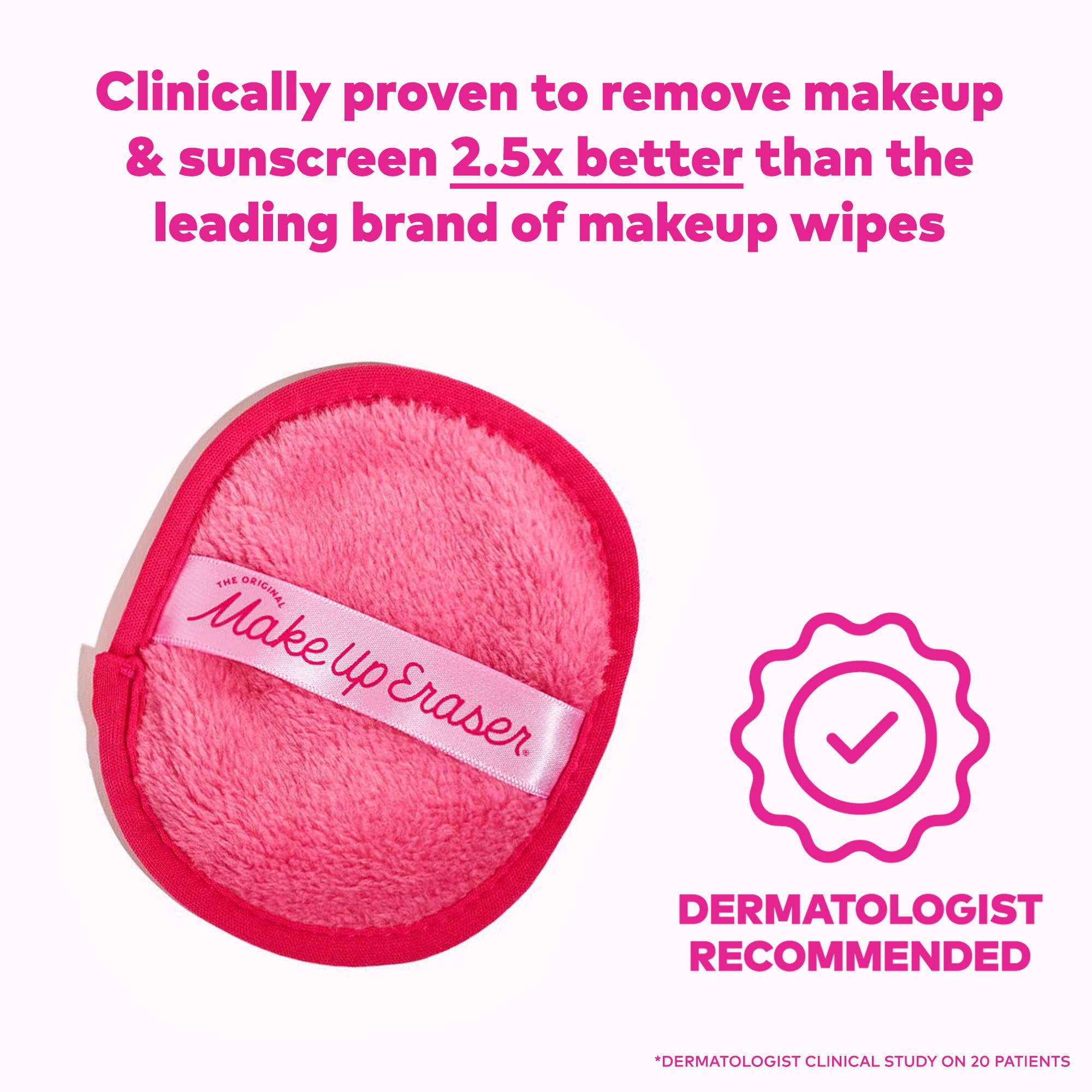 The Original MakeUp Eraser - The Pink Daily MakeUp Eraser
