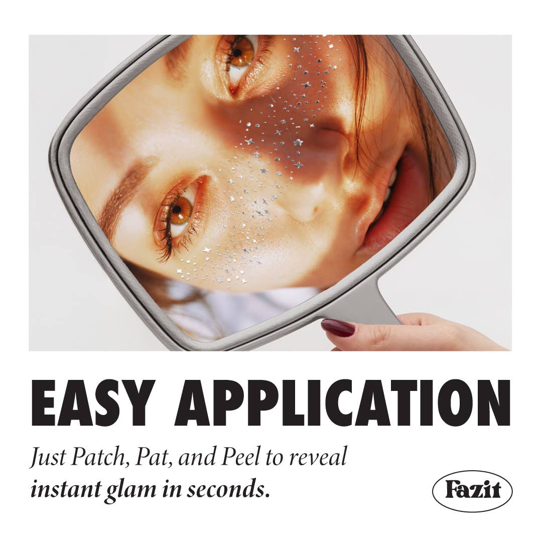Fazit - Silver Glitter Freckles Makeup Patches