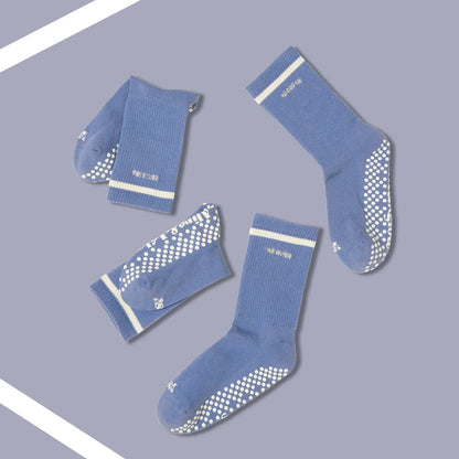 Blue Simple - Non Slip Grip Socks