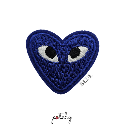 Heart Eye Embroidered Iron-On Patch