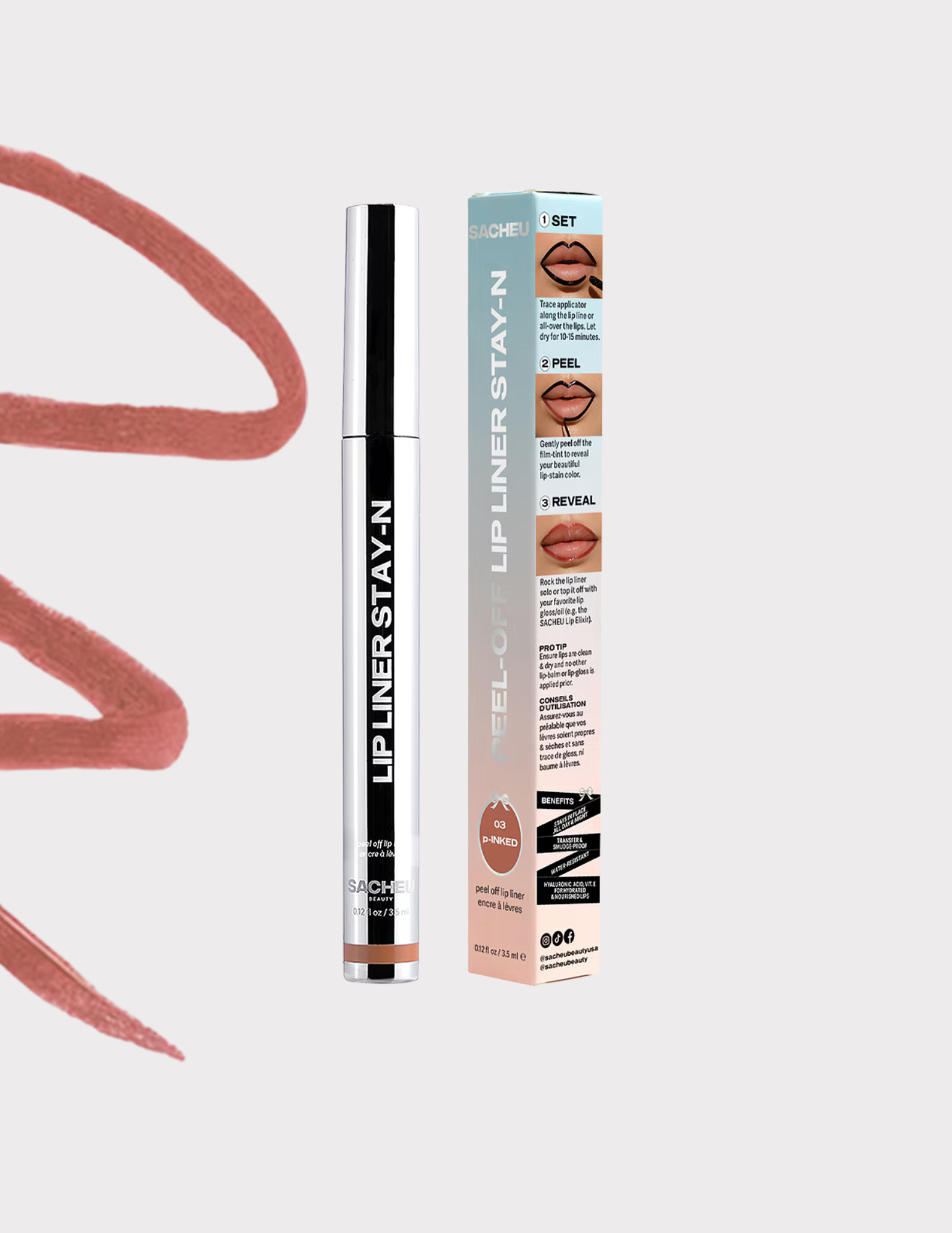 SACHEU Peel-Off Lip Liner STAY-N