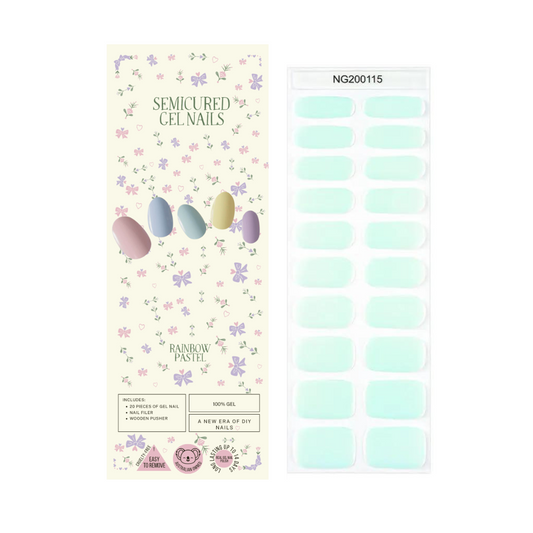 Wholesale - Iridescent Mother of Pearls Semicured Gel Nails Kit ($13.99 x 10 Nail Kits)