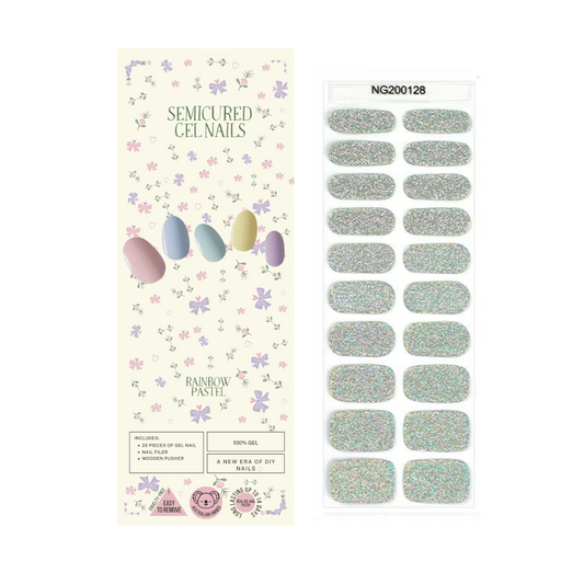 Wholesale - Glitter Shower Semicured Gel Nails Kit ($13.99 x 10 Nail Kits)