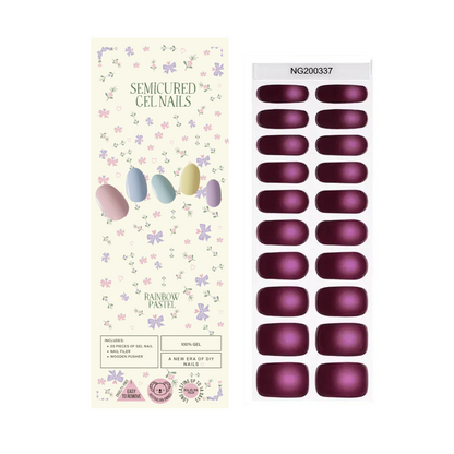 Wholesale - Ombre Burgundy Semicured Gel Nails Kit ($13.99 x 10 Nail Kits)