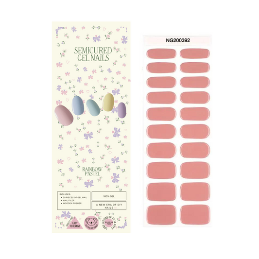 Wholesale -  Pastel Pink Semicured Gel Nails Kits  ($13.99 x 10 Nail Kits)