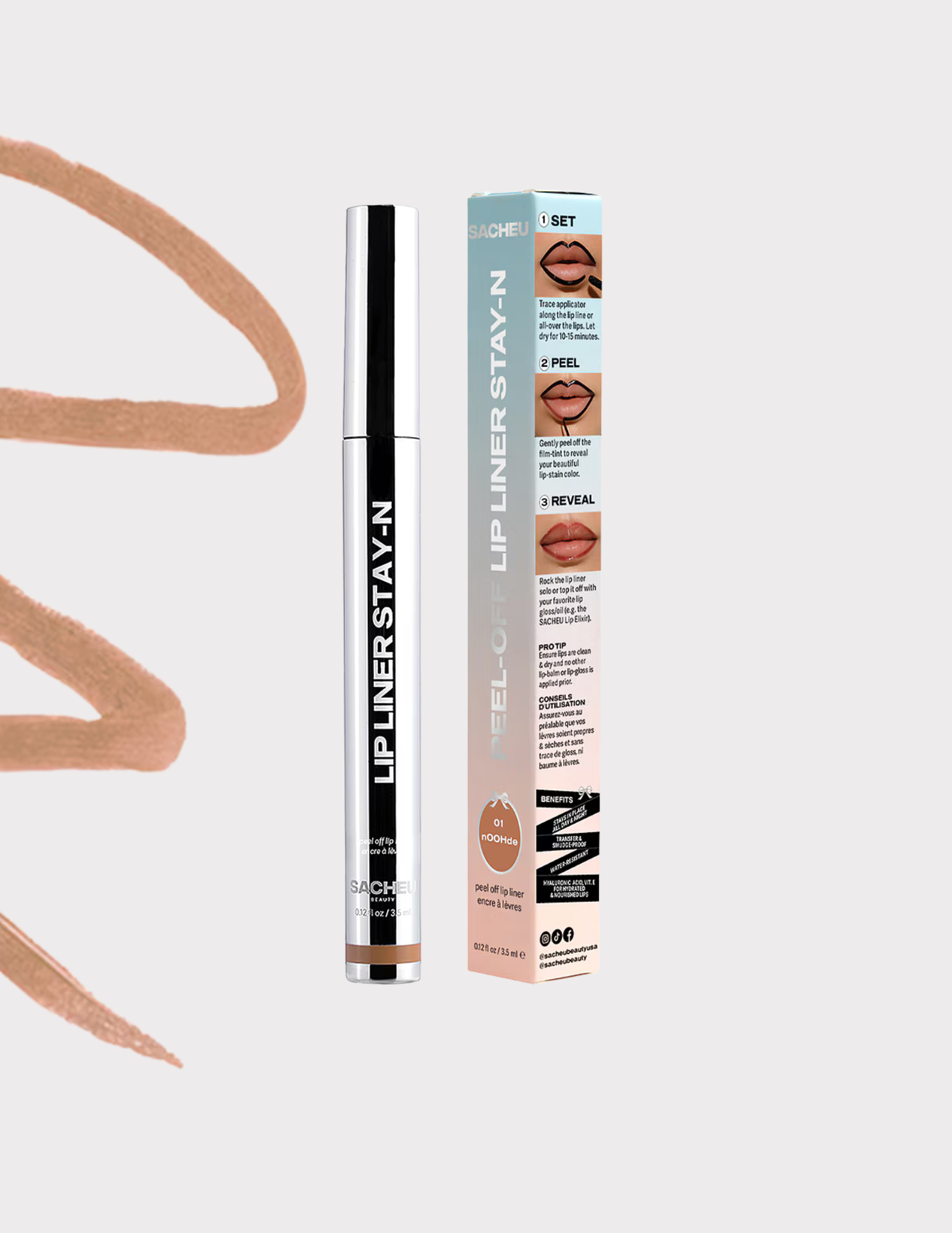 SACHEU Peel-Off Lip Liner STAY-N