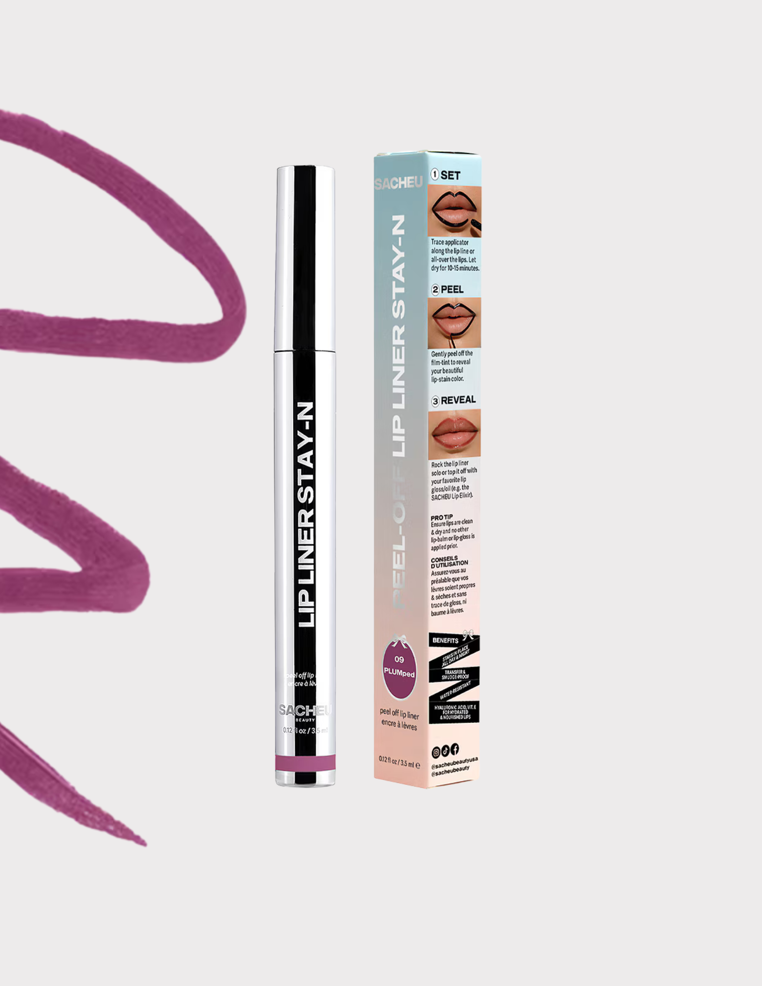 SACHEU Peel-Off Lip Liner STAY-N