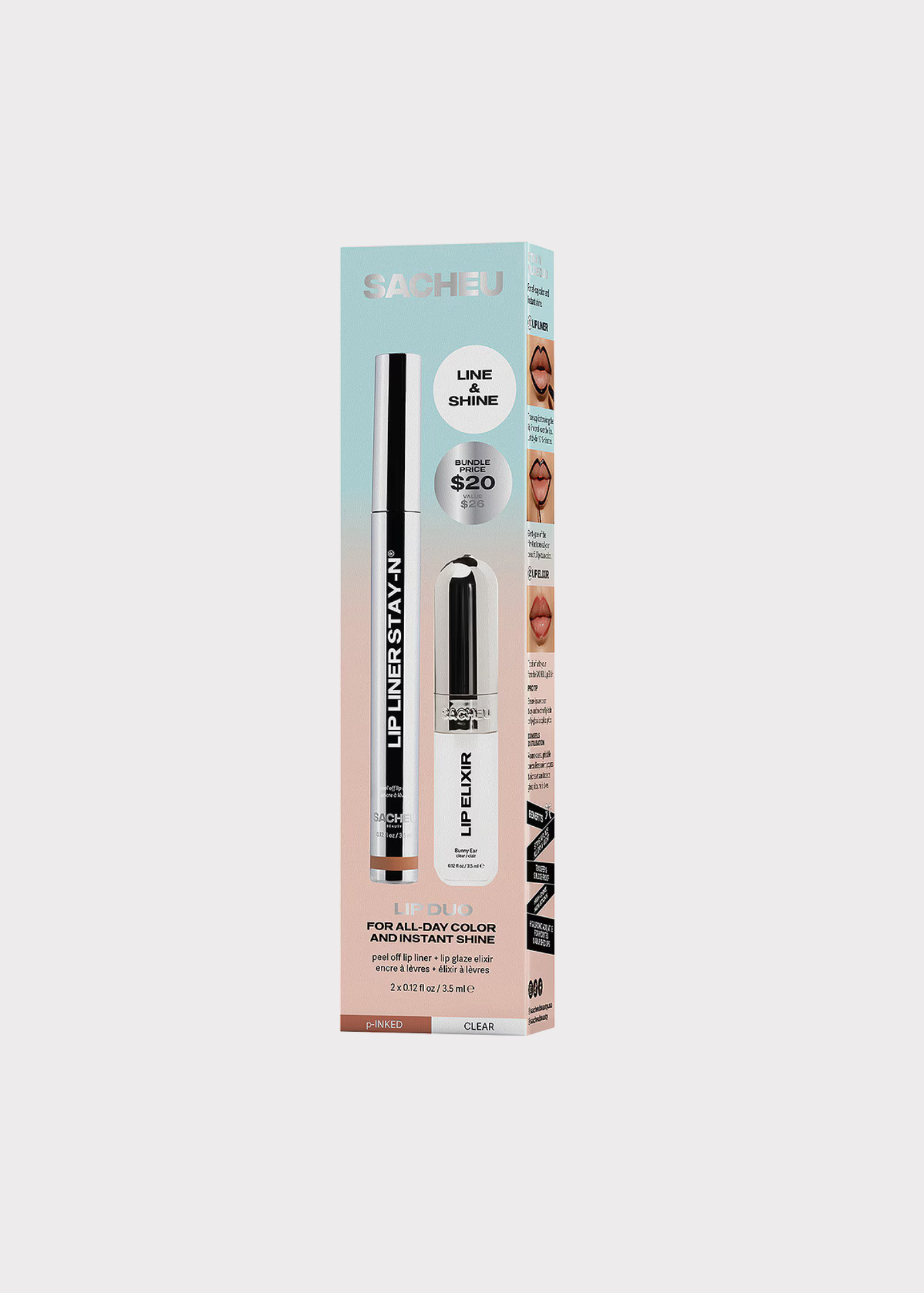 SACHEU Line & Shine Lip Duo Set