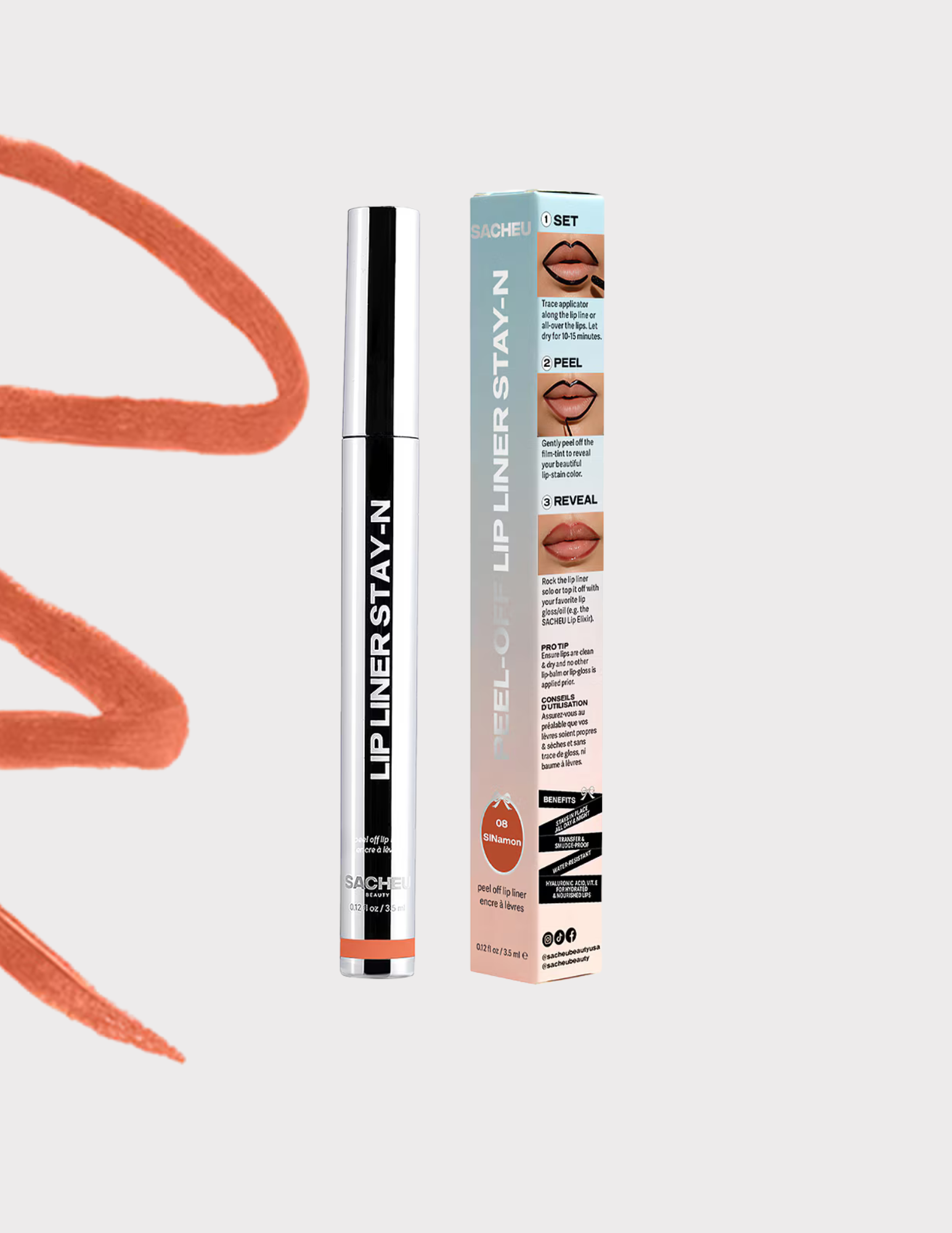 SACHEU Peel-Off Lip Liner STAY-N