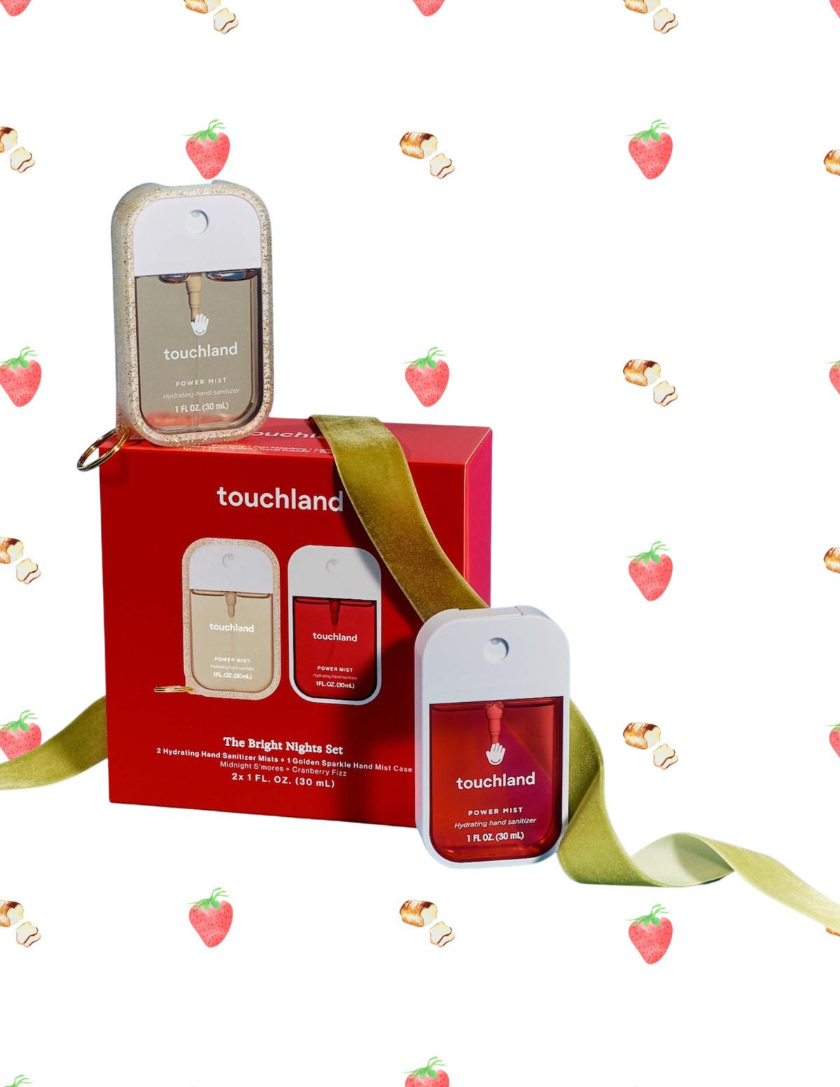 Touchland Bright Nights Special Edition Hand Sanitiser 2-Pack + Case