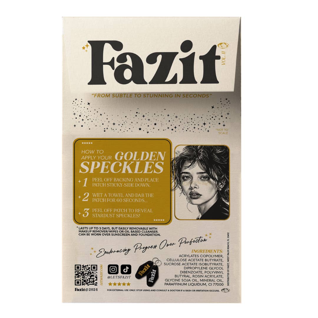 Fazit - Gold Glitter Freckles Makeup Patches