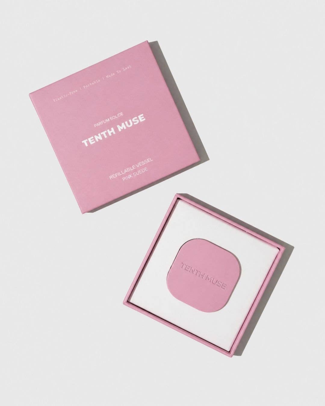 TENTH MUSE - Refillable Vessel - Pink Suede