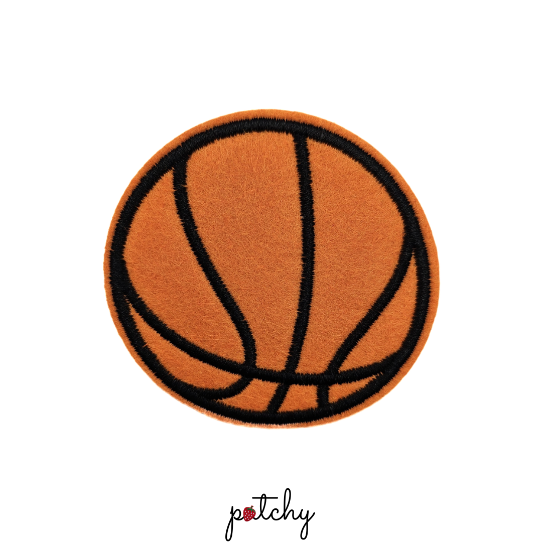 Basketball Embroidered Iron-On Patch