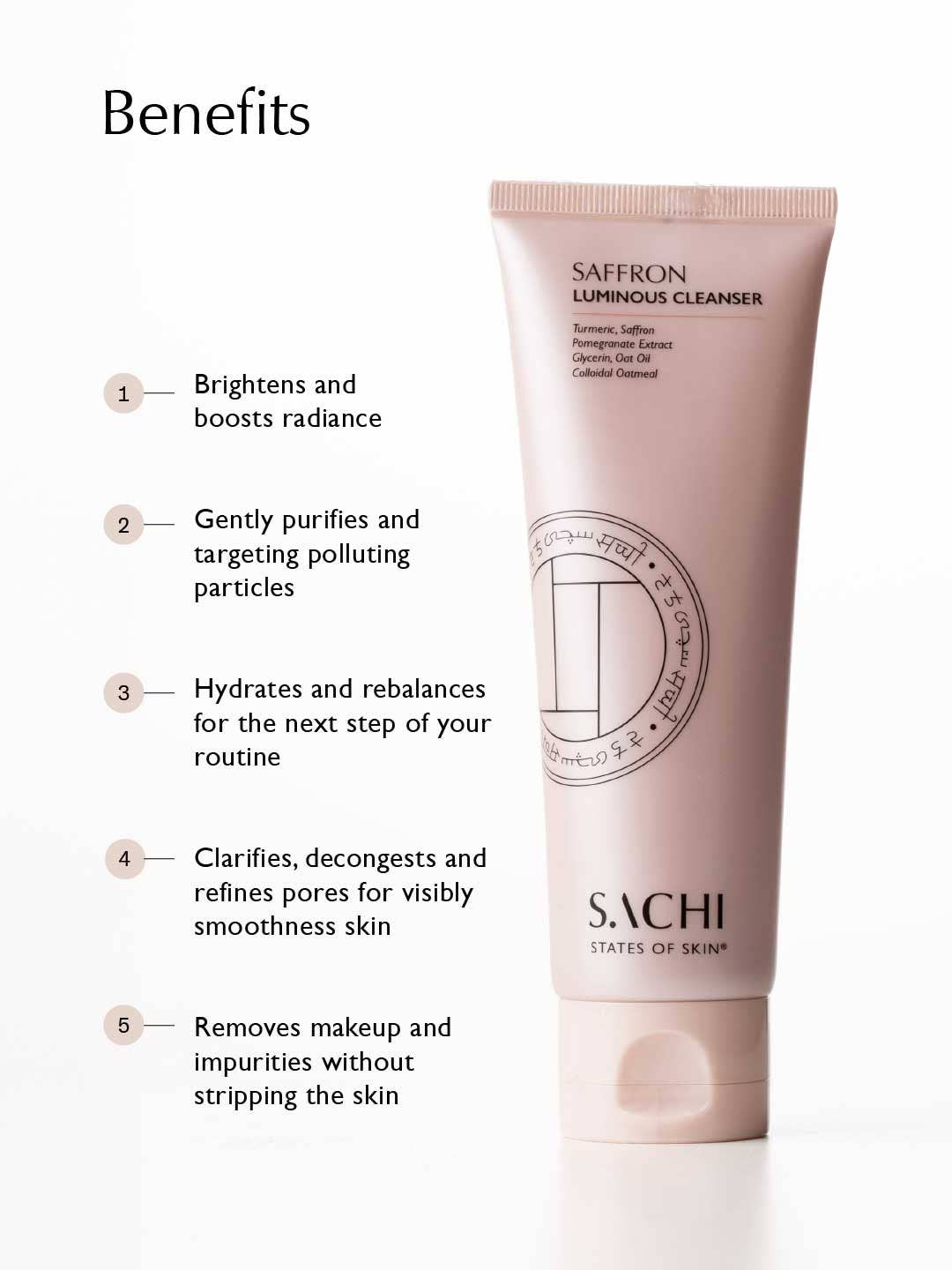 Sachi Skin - Saffron Luminous Cleanser