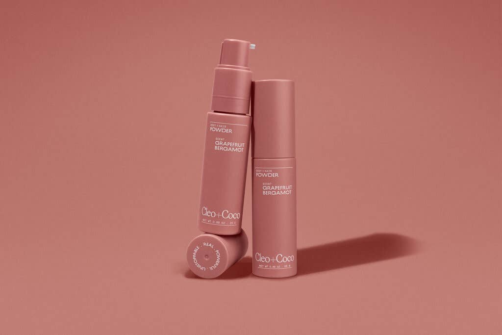 Cleo+Coco - Body Powder + Dry Shampoo - Talc-Free, Anti-Chafe- Grapefruit Bergamot