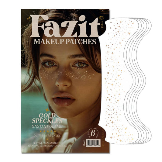 Fazit - Gold Glitter Freckles Makeup Patches