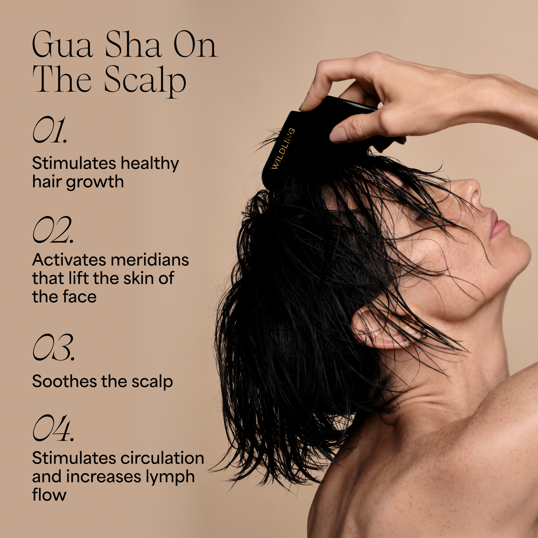 Wildling - Empress Gua Sha Stimulating Scalp Comb