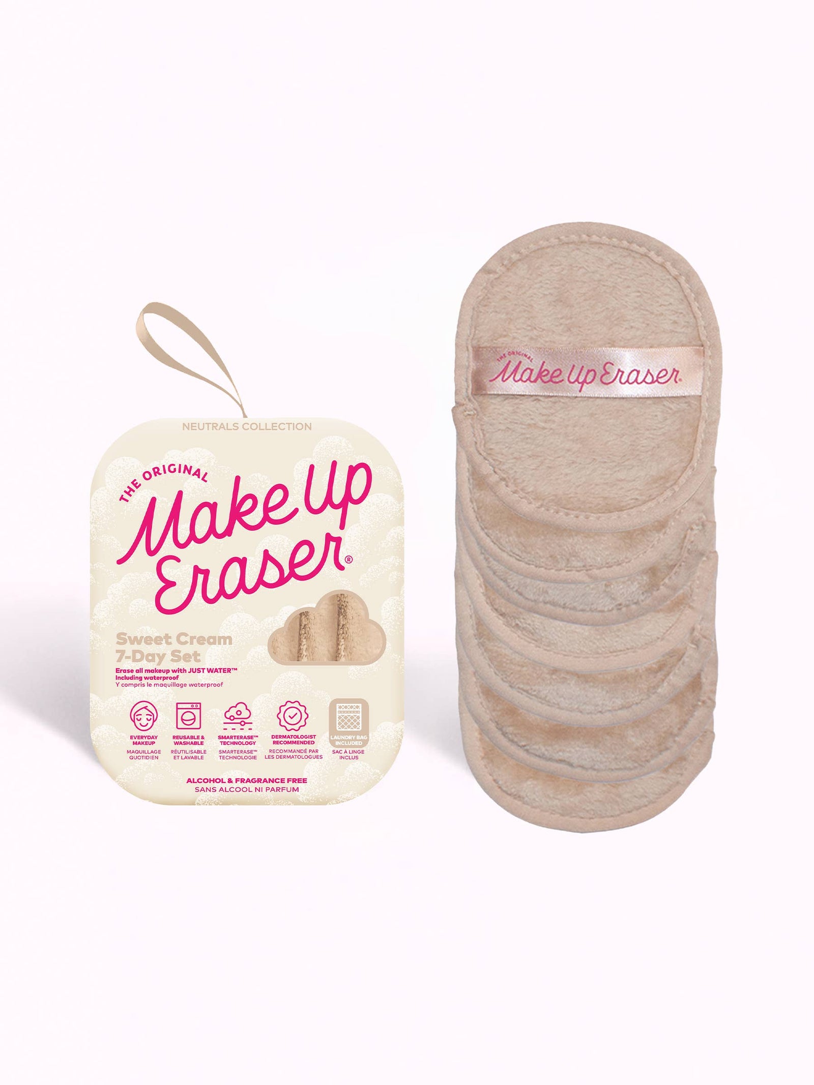 The Original MakeUp Eraser - 7-Day Set Neutrals - Sweet Cream