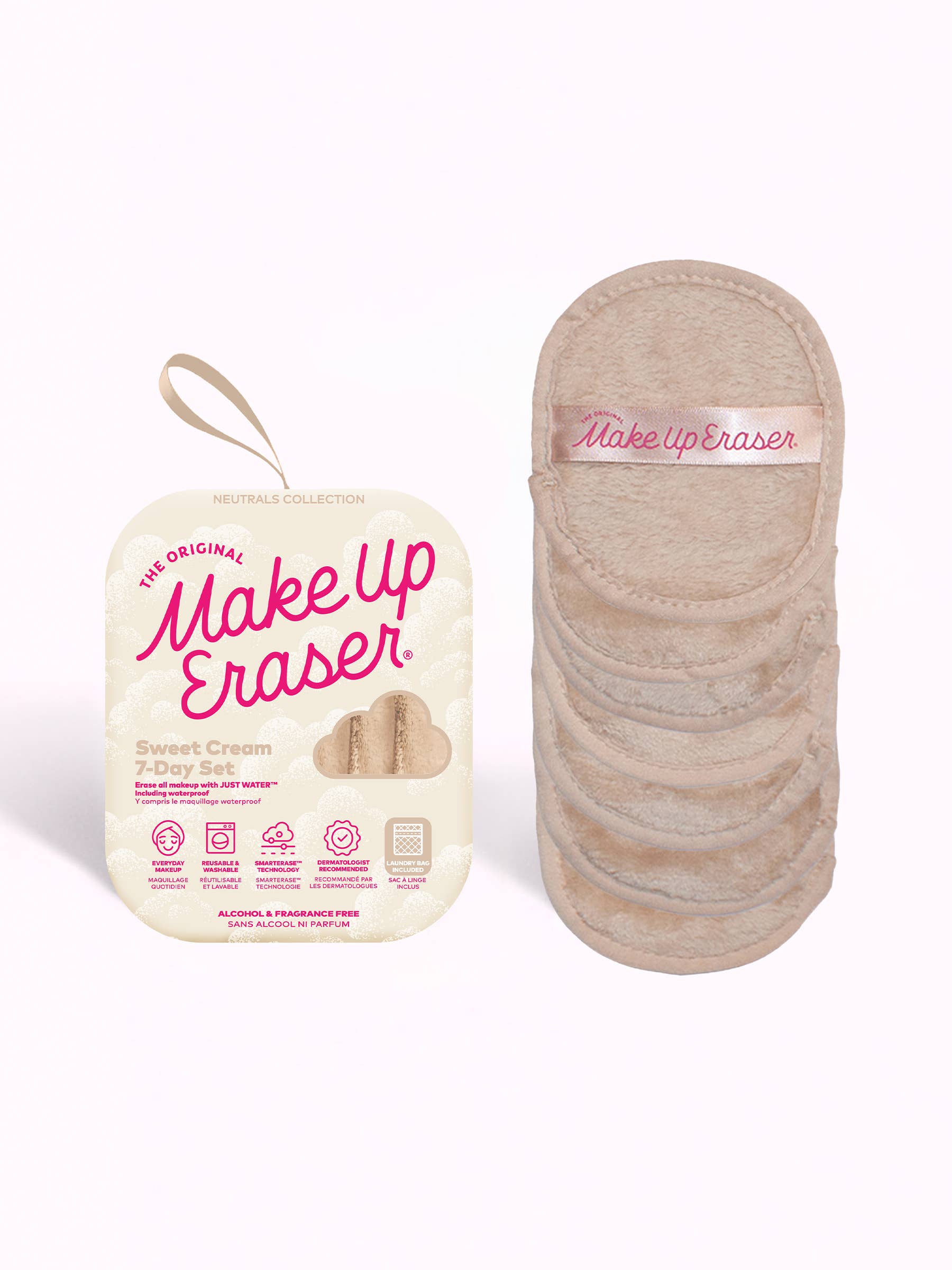 The Original MakeUp Eraser - 7-Day Set Neutrals - Sweet Cream