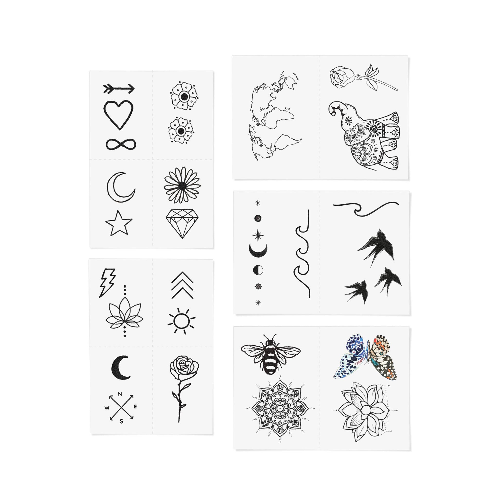INKED by Dani - Best Sellers Temporary Tattoo Pack