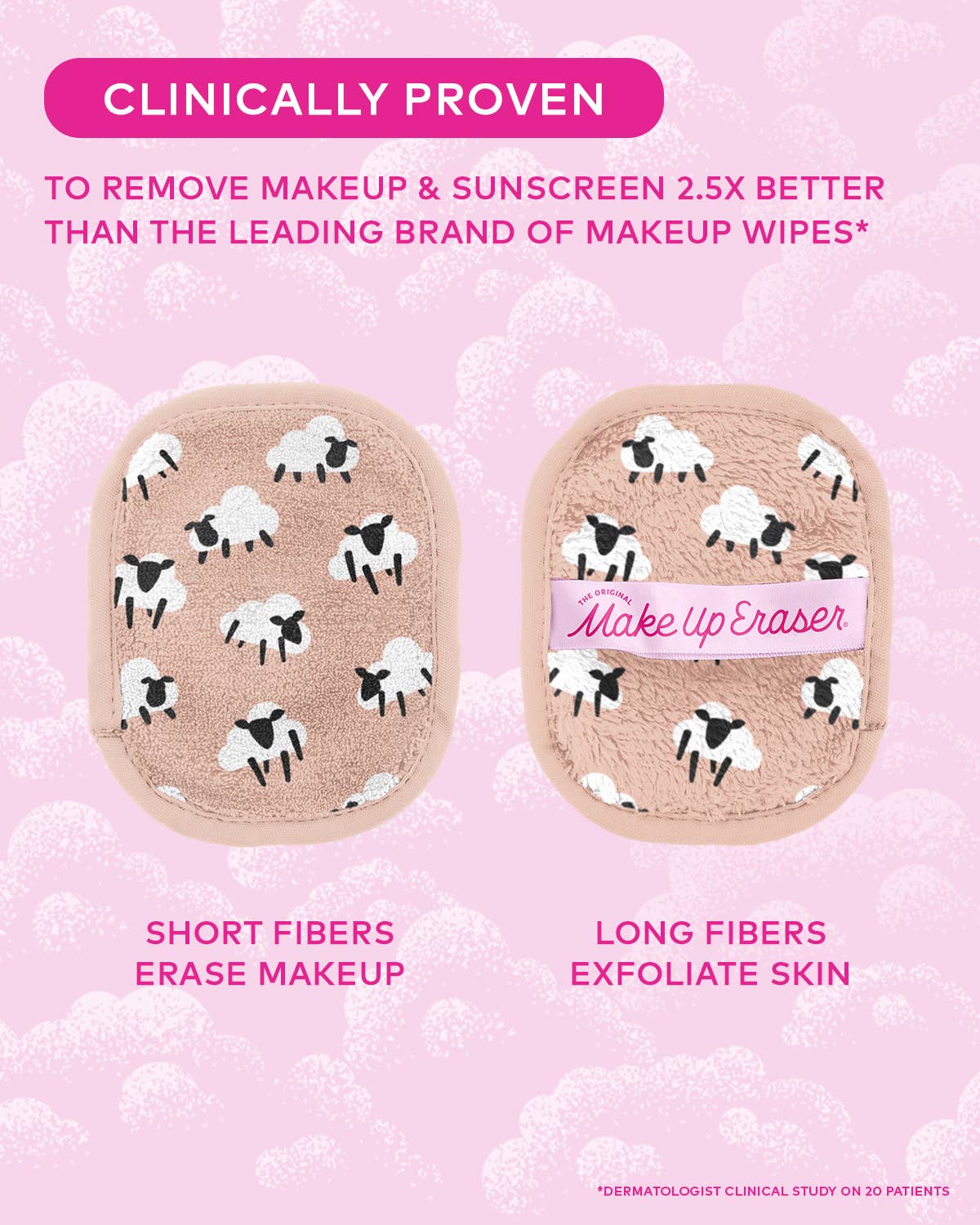 The Original MakeUp Eraser - Counting Sheep 7-Day & Makeup Bag Gift Set