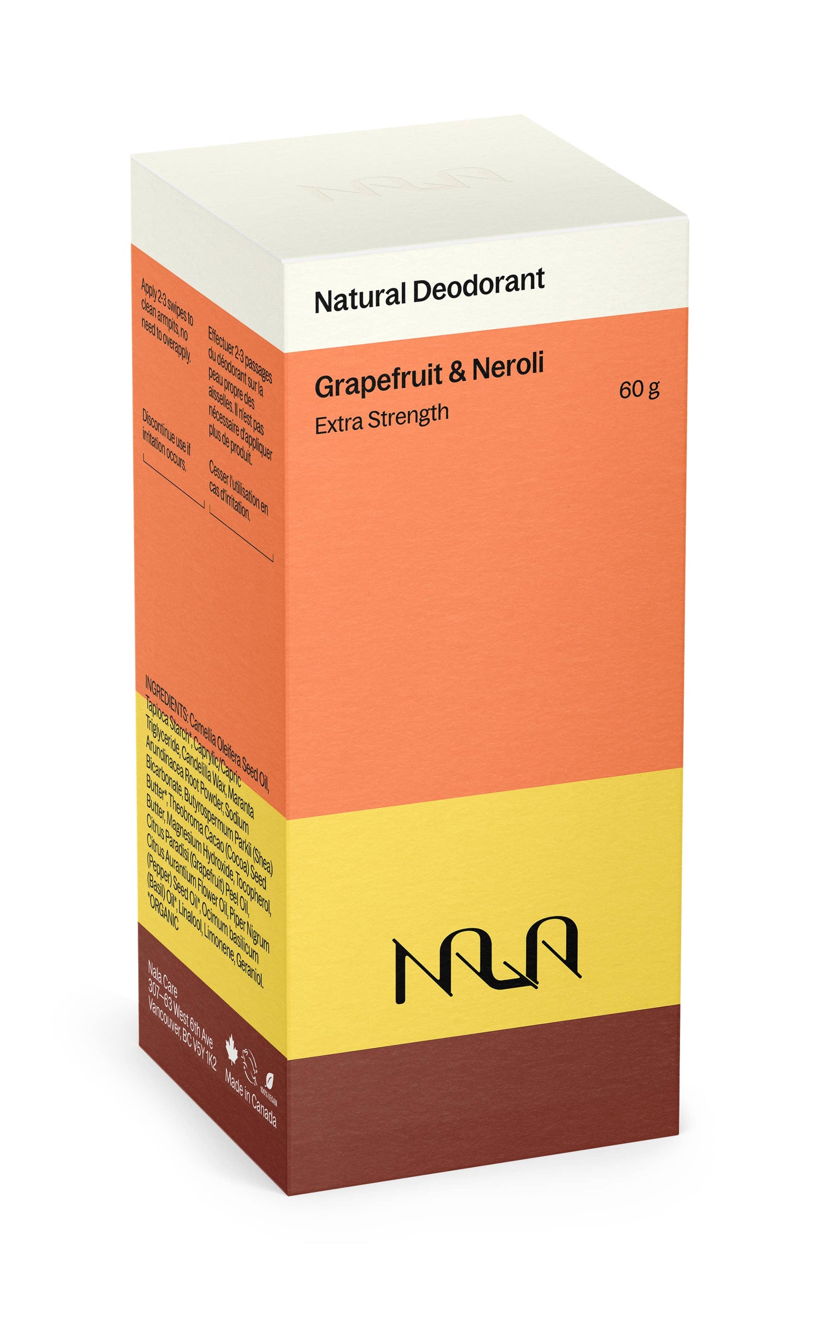 Nala Care - Grapefruit & Neroli Extra Strength Natural Deodorant