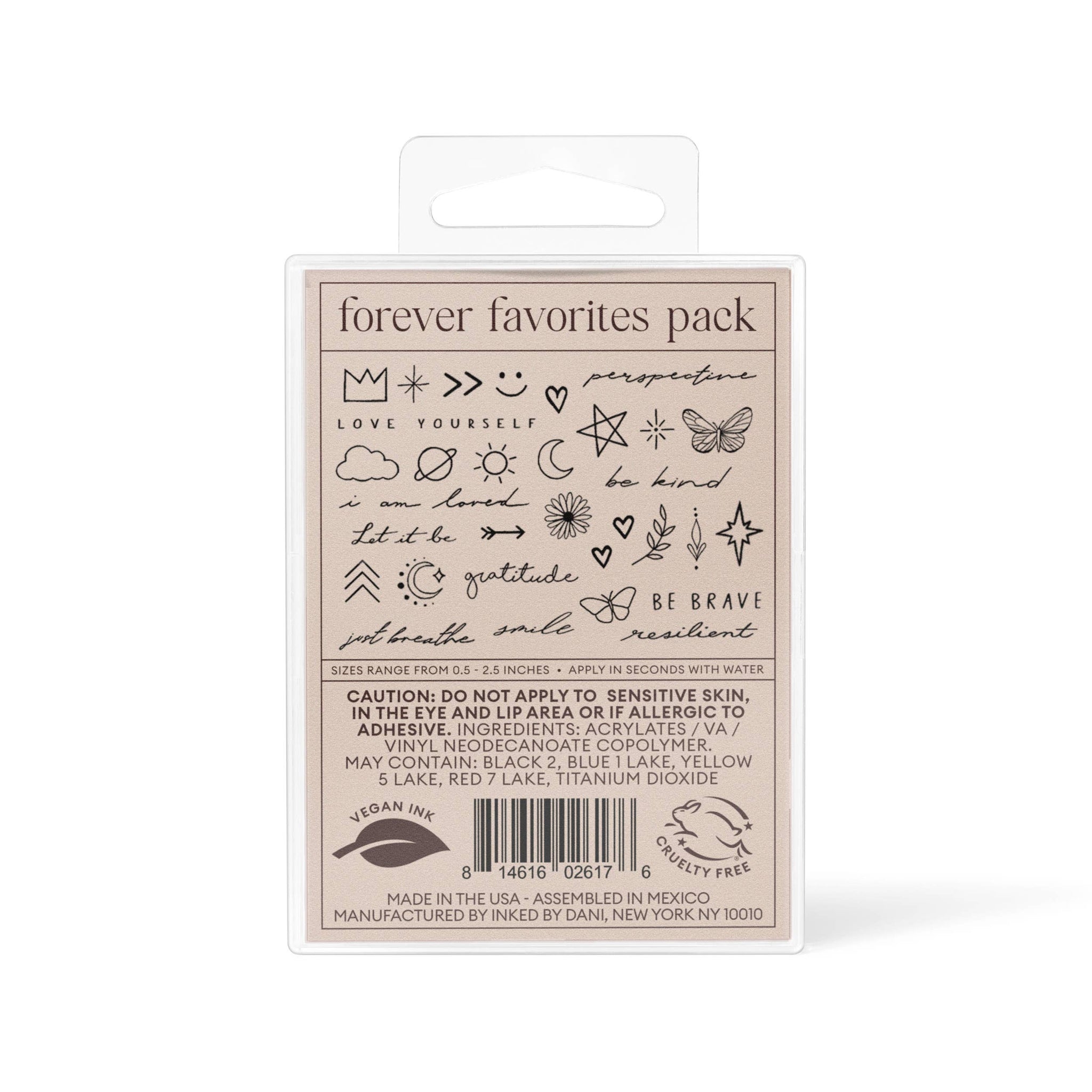 INKED by Dani - Forever Favorites Temporary Tattoo Pack