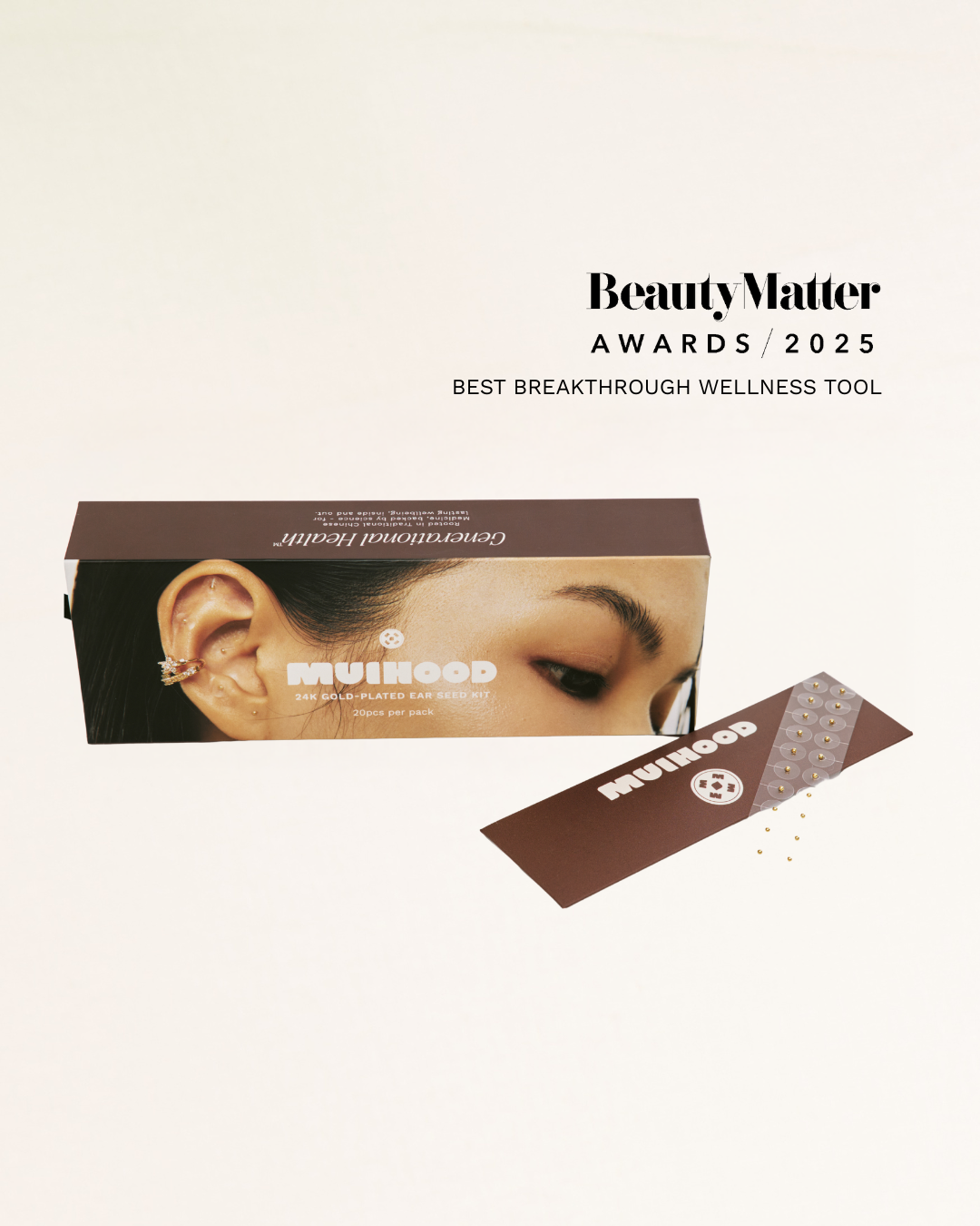 Muihood - 24K Gold Plated Ear Seed Kit