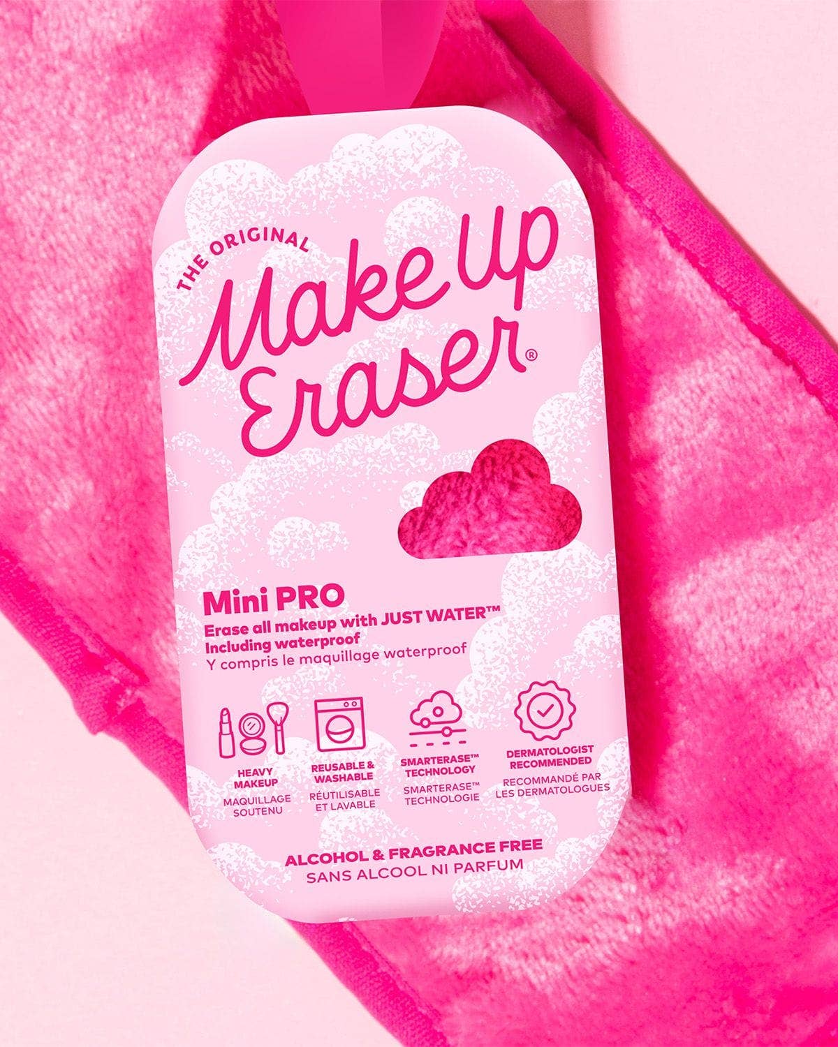 The Original MakeUp Eraser - Pink Mini MakeUp Eraser PRO