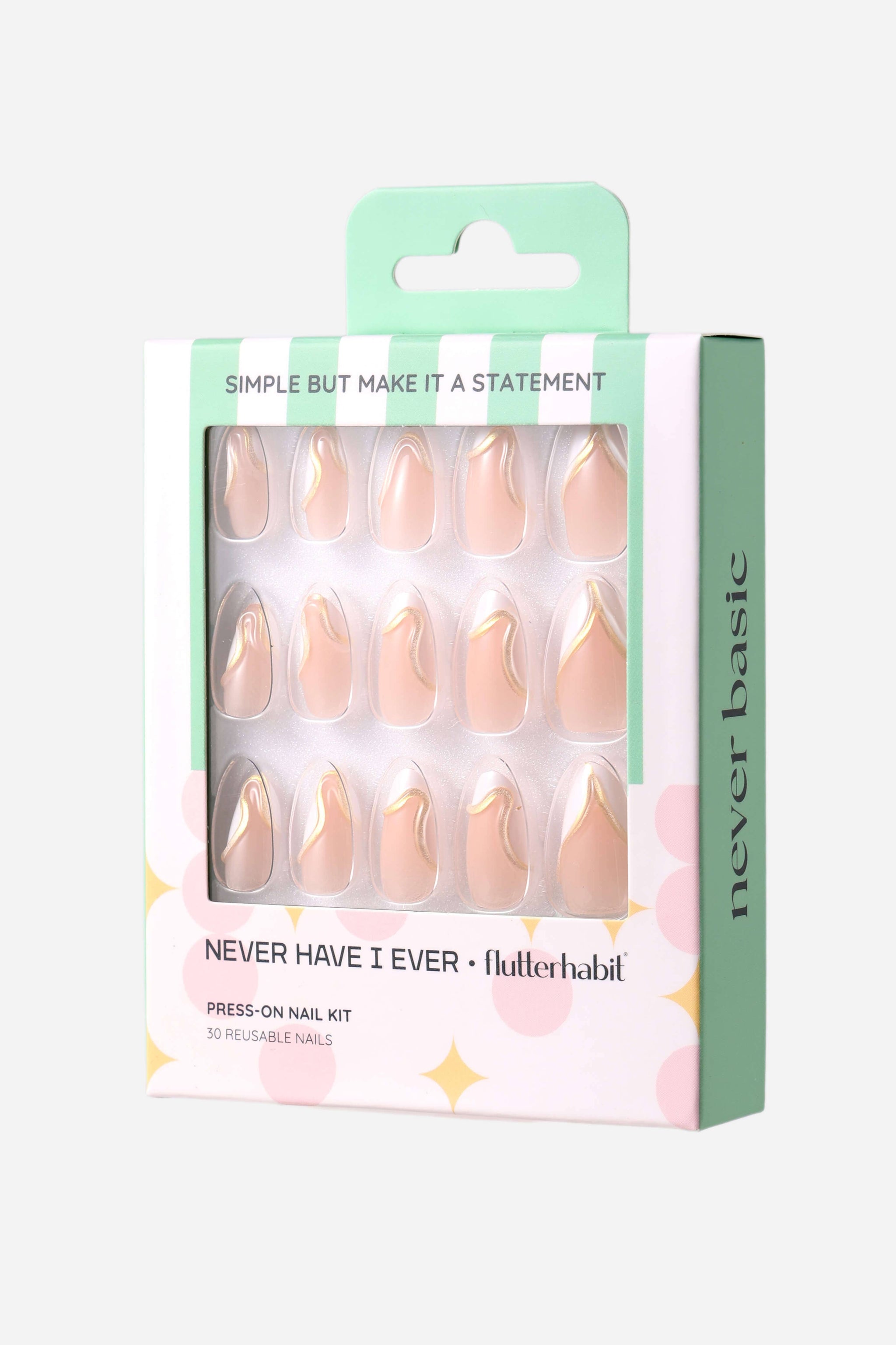 Never Have I Ever - Simple But Make it a statement - Short Almond Press-On Nails