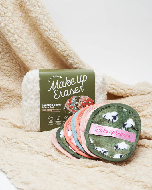 The Original MakeUp Eraser - Counting Sheep 7-Day & Makeup Bag Gift Set