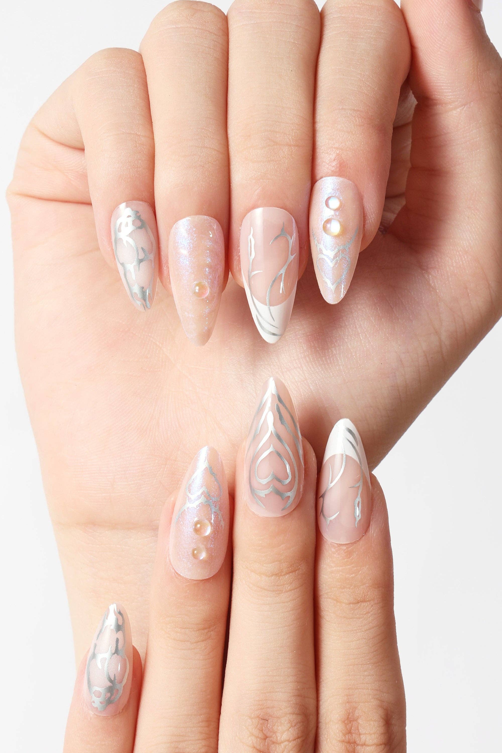 Never Have I Ever - Chrome Hearts - Press-on Nails