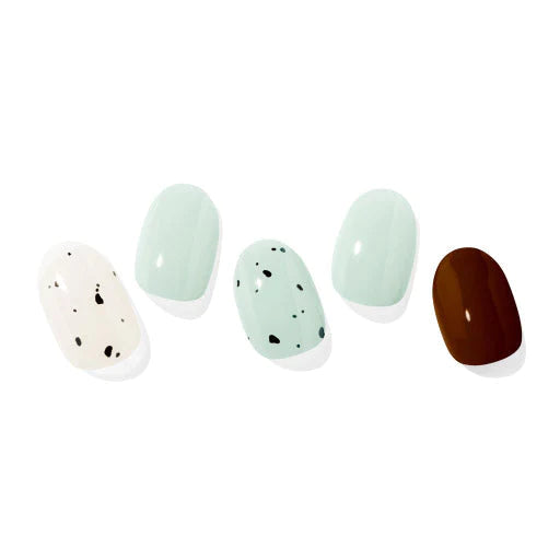 Ohora N Mint Choco Semi Cured Gel Nail Stickers