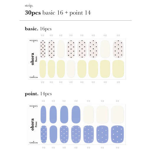 Ohora N Sally Semi Cured Gel Nail Stickers