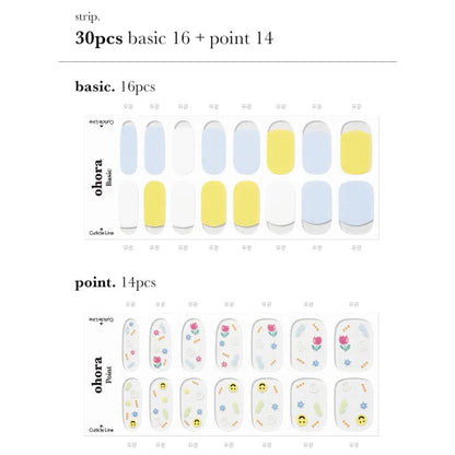 Ohora N Spring Picnic Semi Cured Gel Nail Stickers