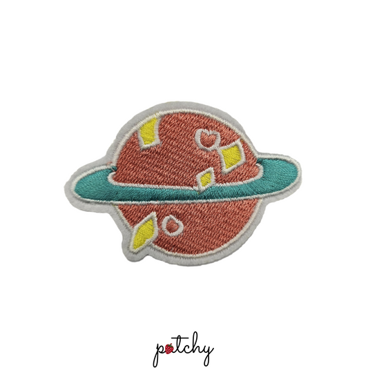 Planet Embroidered Iron-On Patch