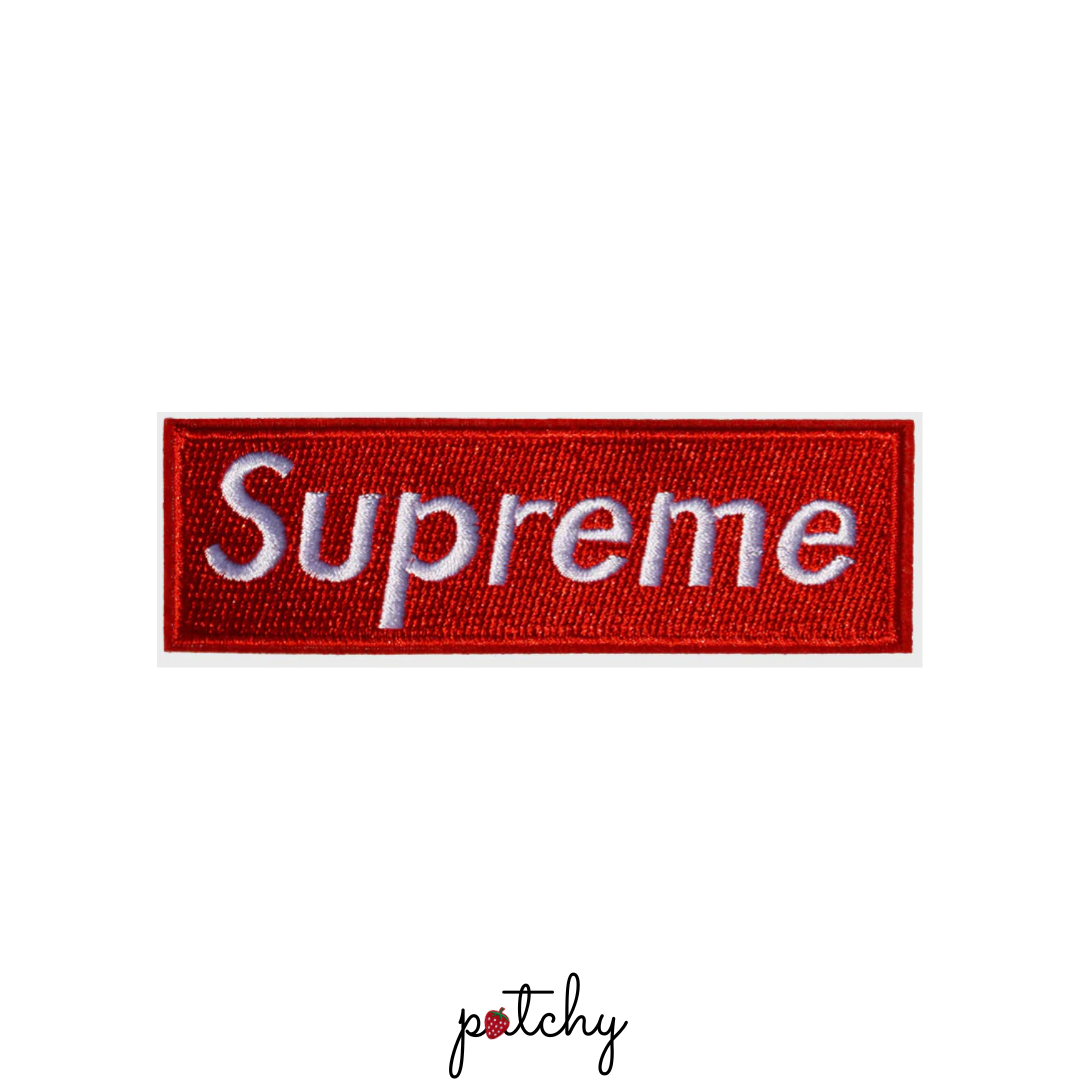 Red Box Logo (BOGO) Embroidered Iron-On Patch