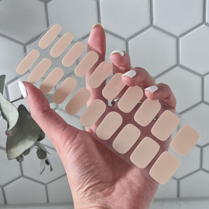 Nude Semi Cured Gel Nail Sticker Kit