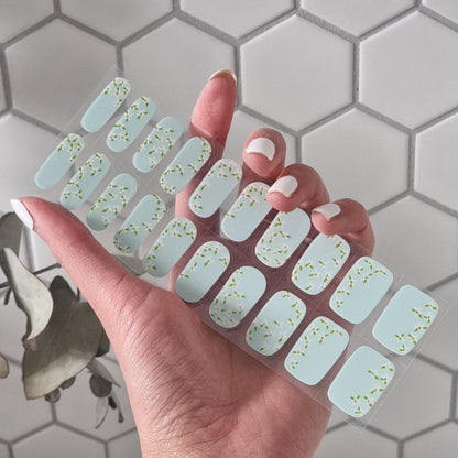 Elsa Green Semi Cured Gel Nail Sticker Kit