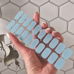 Suzuka Blue Semi Cured Gel Nail Sticker Kit