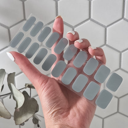 Grey Semi Cured Gel Nail Sticker Kit