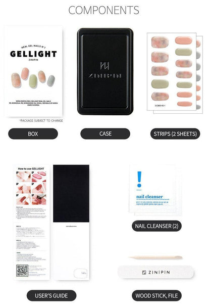 Zinipin My Palette Semi Cured Gel Nail Sticker Kit