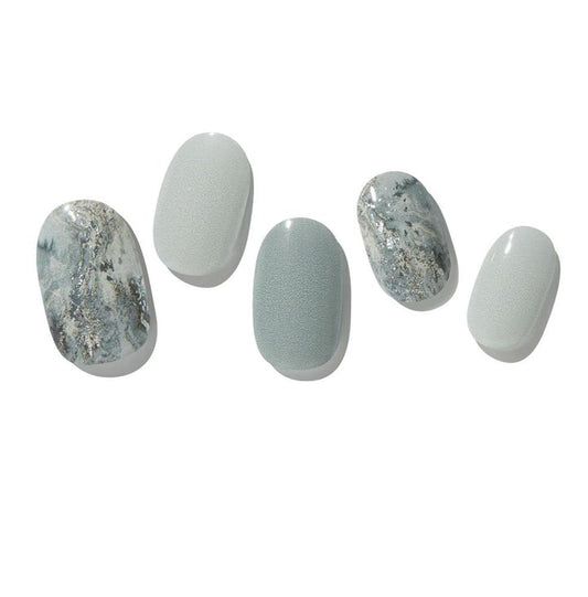 Andante Grey Semi Cured Gel Nail Sticker Kit