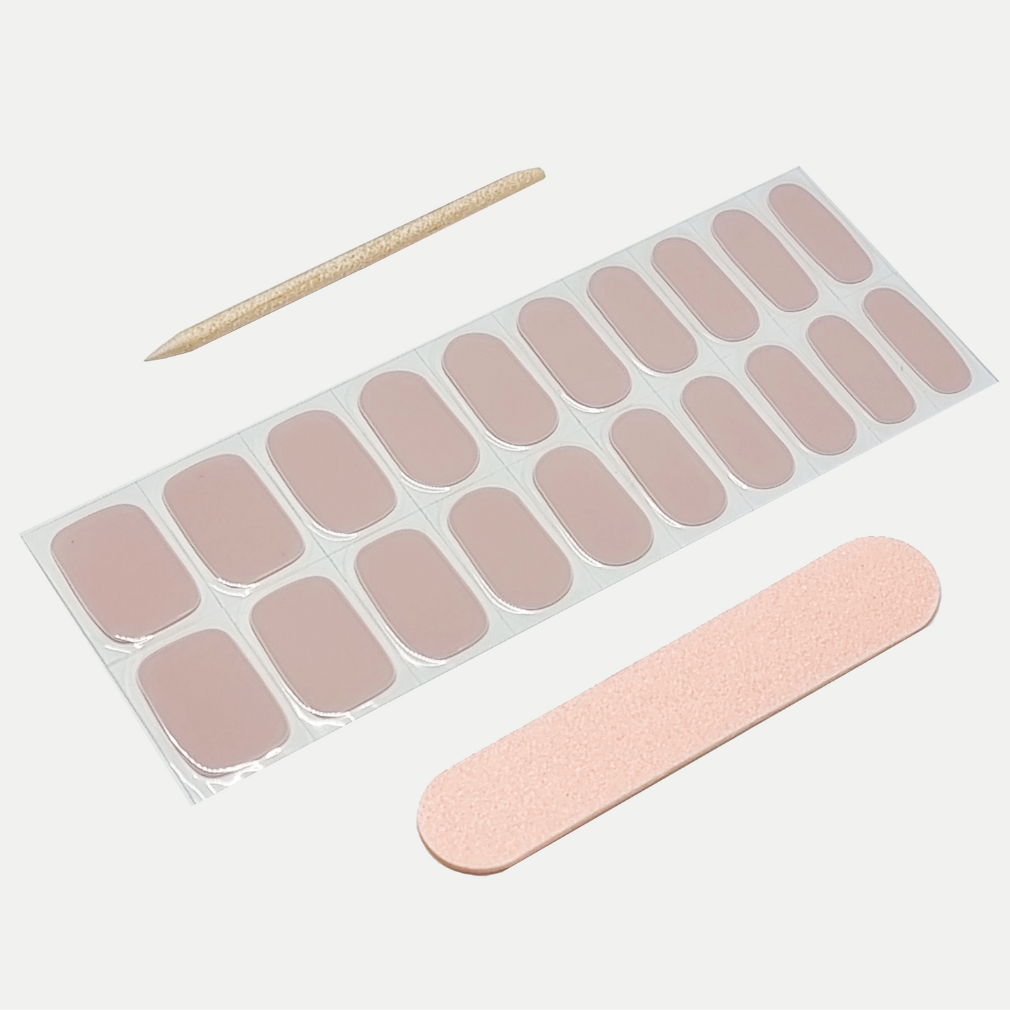 Baby Pink Semi Cured Gel Nail Sticker Kit