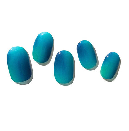 Blue Hawaii Semi Cured Gel Nail Sticker Kit