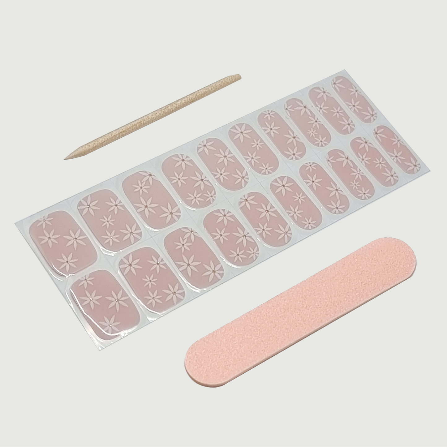 Daisy Semi Cured Gel Nail Sticker Kit